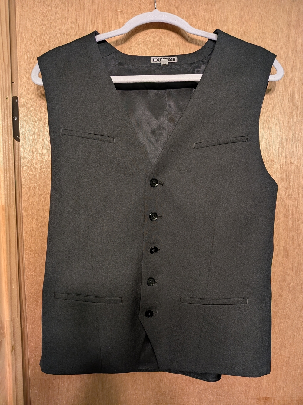 Express Men's Black Formal Vest